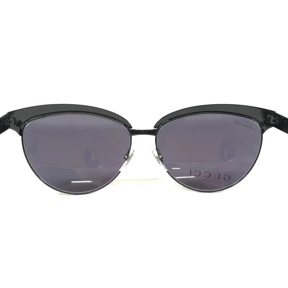 Gucci Sunglasses GG4249/S 006BN Polished Black Cat Eye Frames with Gray Lenses